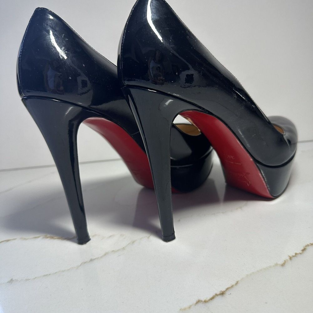 Christian Louboutin Classic black pumps Platform Size 38.5 - Picture 1 of 14